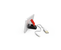Hama USB-Lightning 0.2m MFI biały + uchwyt - 1442602 - zdjęcie 2